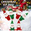Poseable Christmas Baby Elf Dolls Ornament Plush Toys Kids Gift 2024 Christmas Party Decoration for Home 2025 New Year Supplies