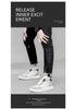 Invisible Height Boost Men's 8cm Breathable Thick Sole Running Casual Dad Shoes, Sports Board Shoes, White.