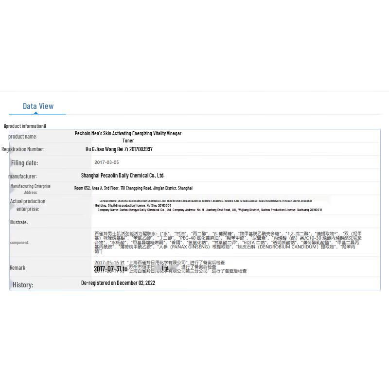 Pechoin Men's Energizing Revitalizing Toner