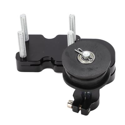 Motorcycle Chain Adjuster Tensioner High Strength Metal Black Universal for Cruiser Motorcycle ATV