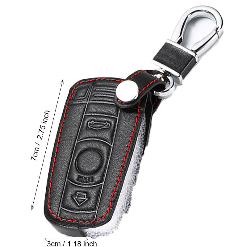 Leather Car Key Cover Remote Fobs Shell Case Auto Accessory For BMW 1 3 5 6 Series M3 M5 E90 E91 E92 E93 E60 E61 E81 E87 E88 E89