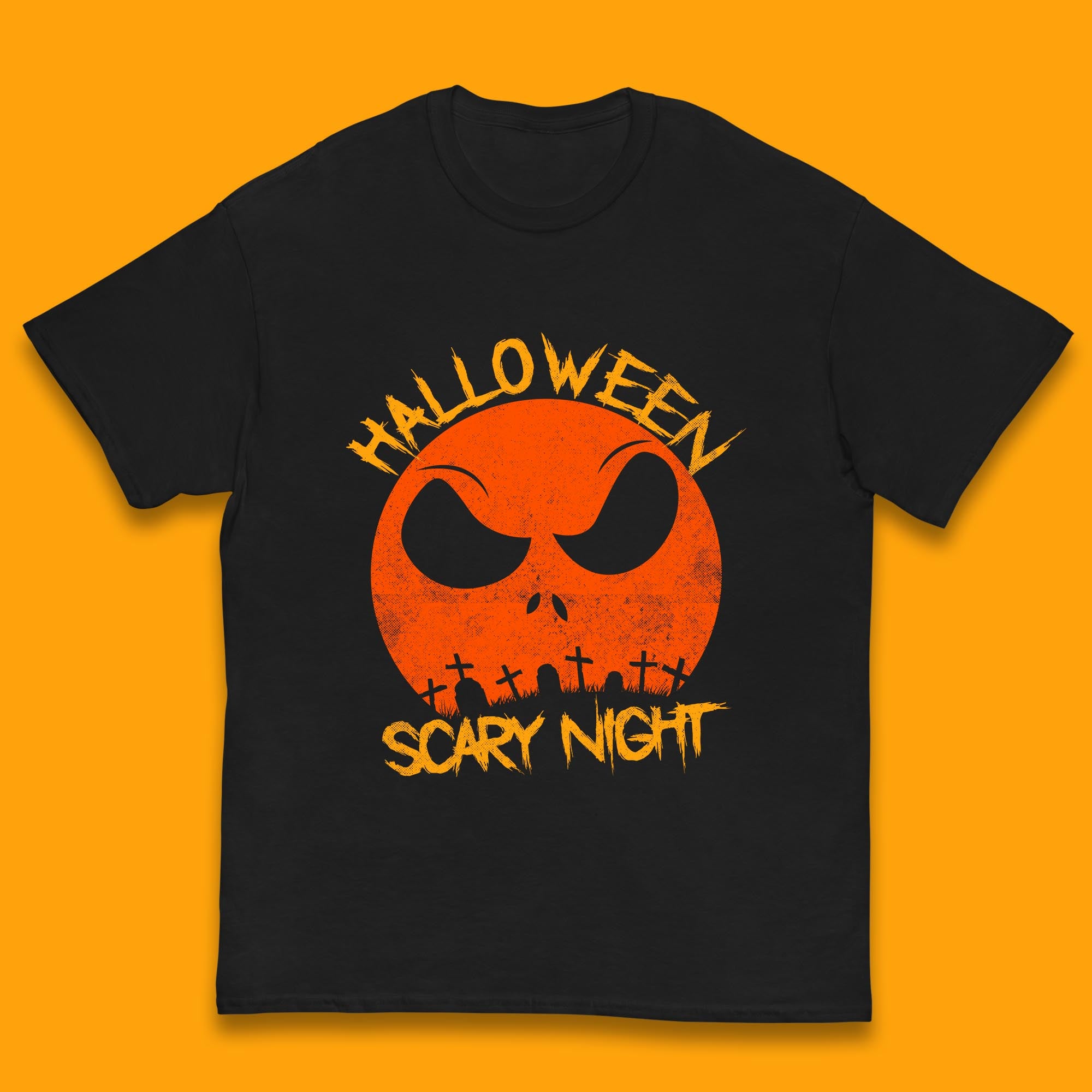 Halloween Scary Night Jack Skellington Face Kids T Shirt 130