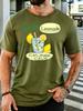 Fresh Lemonade Drink Unisexs Front Print T Shirt Summer Fruit Beverage Cartoon Graphic Tee Casual Short Sleeve Top Juice Lover Gift
