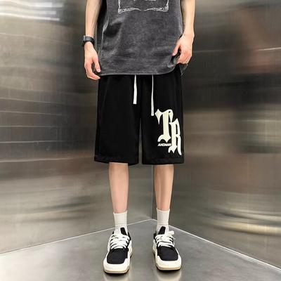 American Retro Basketball Shorts Men's Summer Loose Sports Five-point Pants Trendy High Street Casual Pants