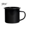 Durable Steel Water Cup Enamel Coffee Mug with Handle, Retro Style Cup, Smooth Reusable Hot Tea Surface Portable Drinking for And Milk Nostalgic Home