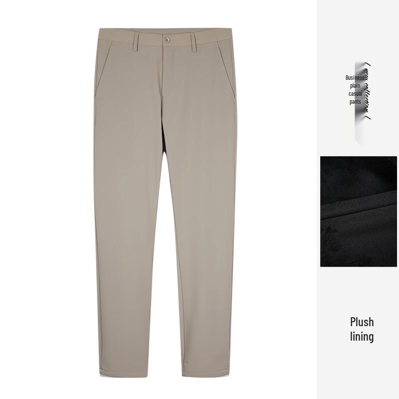TRIES Men's Basic Fleece-Lined Casual Pants 51248E3118