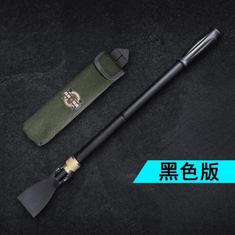Multi Functional Folding Garden Shovel Small Pickaxe Convenient for Household Use Iron Pickaxe Shovel Edc Portable Manual Tool чёрный