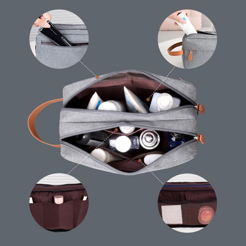 Large Capacity Travel Toiletry Bag Cosmetic Bags Portable Makeup Bag Multifunctional Storage Pouch for Women Men