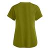 Women's Fashion V-Neck Short Sleeve Overalls With Pockets  Print Tops  Clothes
