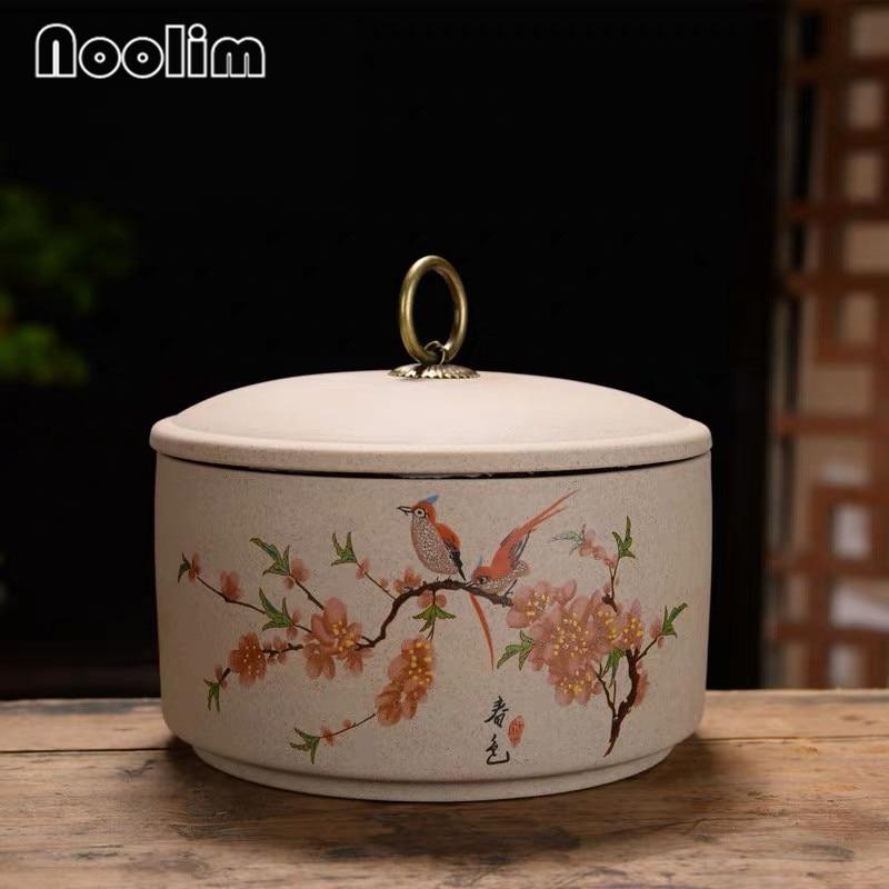 

Керамическая емкость для чая, большая кухонная герметичная емкость для хранения еды, портативная дорожная упаковочная коробка, канистра, банка для специй E