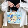 Canvas Tote Bag Cute Storage Bag Large Capacity Mini Handbags Portable Cartoon Print Lunch Bag