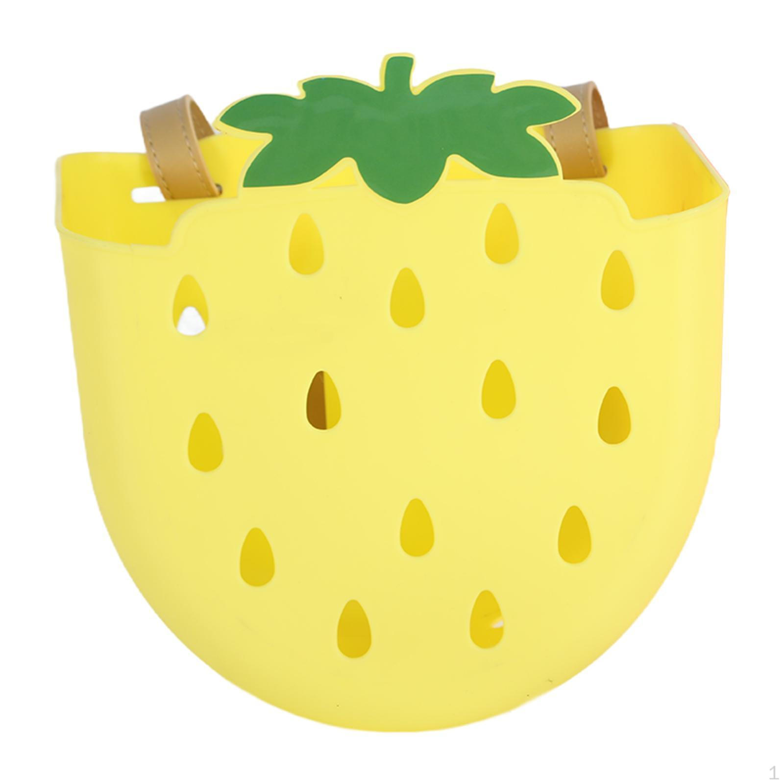 

Корзина для велосипеда Передняя часть велосипеда Съемная Простая установка Велоспорт с ремнями для мальчиков жёлтый