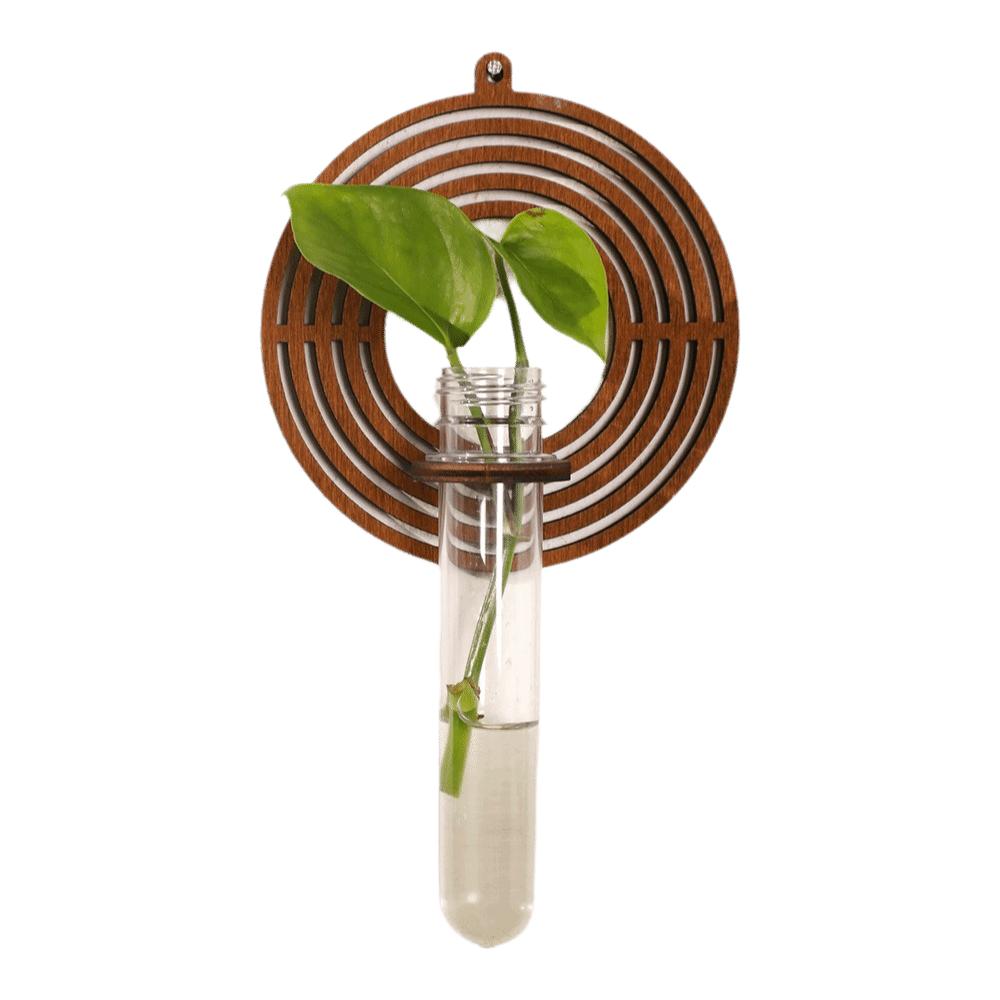 Home Ornaments Hydroponic Planter Shelf Wooden Wall Decoration Wall Mounted Planter Plant Lover