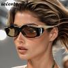 Y2K Punk Small Frame Oval Women Sunglasses  Luxury Brand Design Trendy Vintage Square Goggles Sun Glasses For Ladies Eyewear