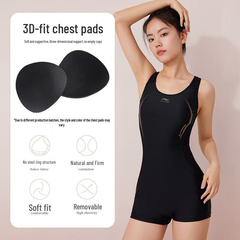 Li-Ning Women's One-Piece Flat-Leg Swimsuit