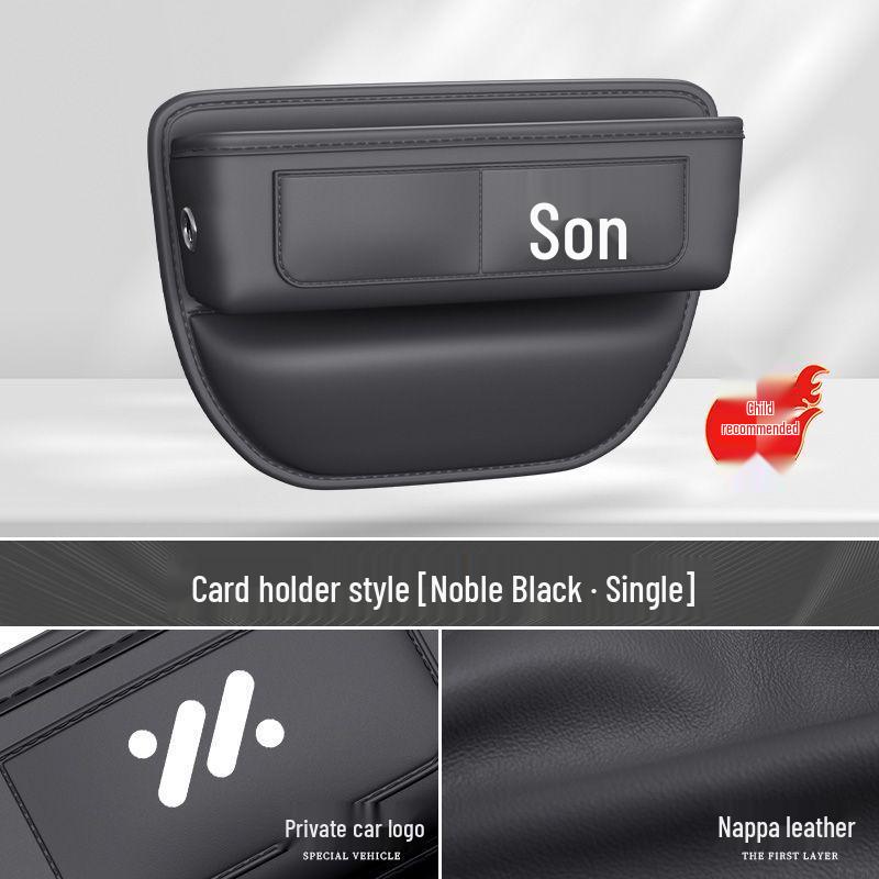 Compatible with Zhiji L6 storage, seat gap, armrest, and center console gap boxes. Noble Black Storage Box