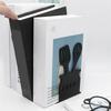 A20F-Decorative Hollow-Out Bookends For Art Hourglass Design Metal Book Stan