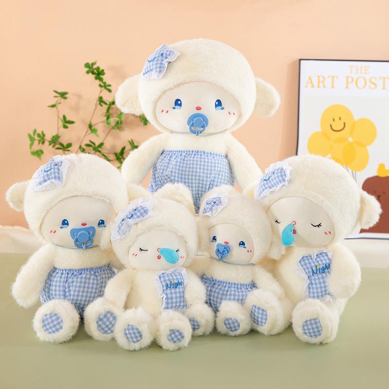 Creative Children's Soothing Doll Lamb Doll with Soothing Girl Birthday Gift Plush Toy Throwing Baby