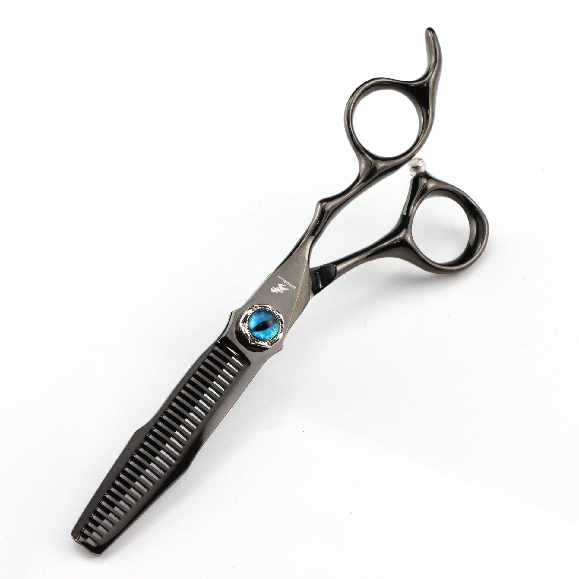 

Black 6.0 Nimpson Devil S Eye Screw, Hair Scissors, Hair Scissors Tooth Scissors, Thin 6.0inch black thinning shears