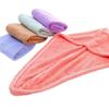 Thickened coral fleece plain shower cap dry hair cap schoolgirl quick-drying soft long code packet of the released version headscarf