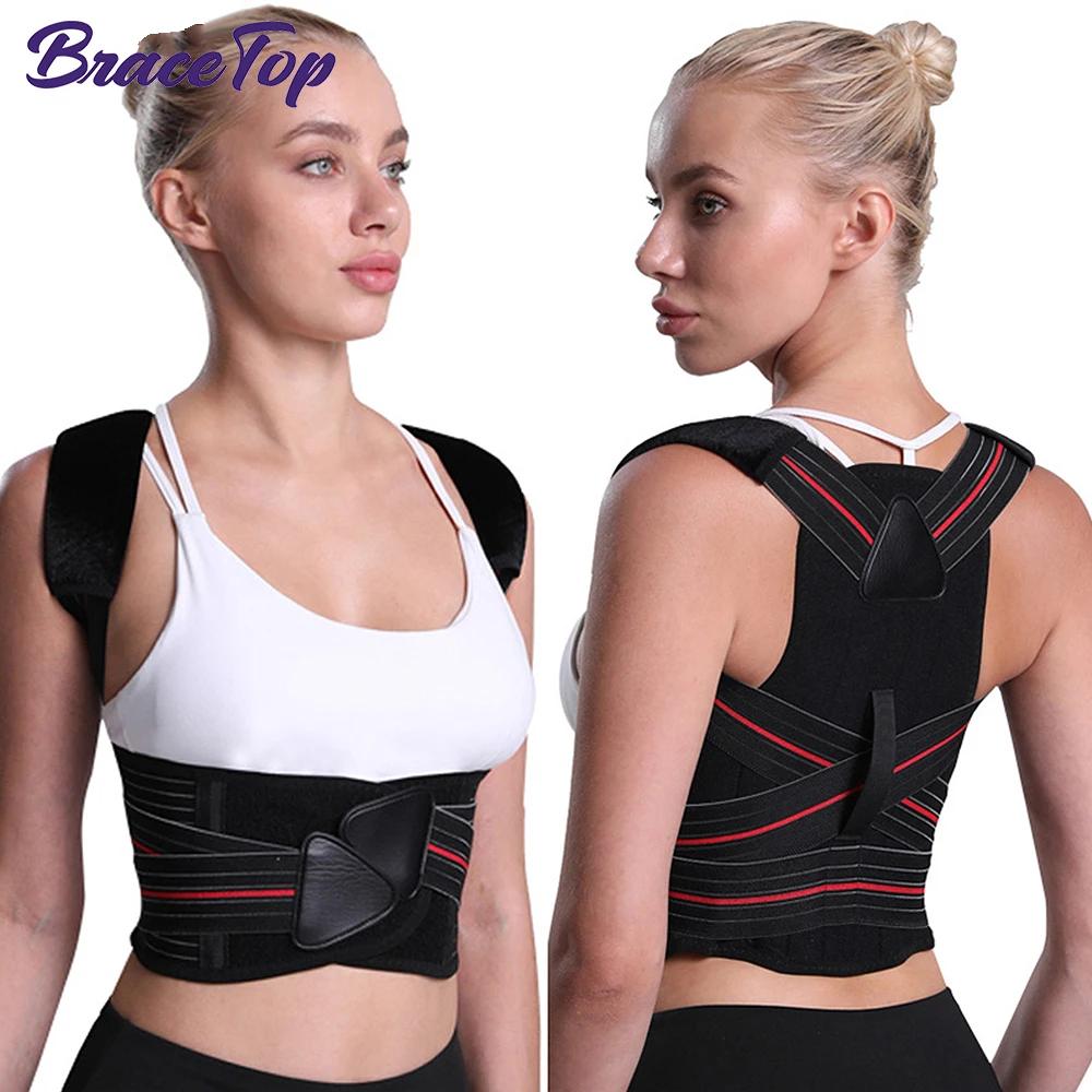 Adjustable Posture Corrector Back Support Shoulder Brace Spine Corrector Postural Fixer Tape for Pain Relief