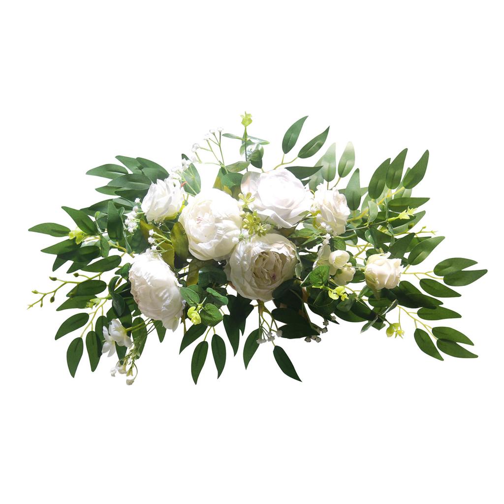 Artificial Flower Swag for Wedding Reception Backdrops Party Table Decoration Wedding Welcome Sign Flower Arrangement