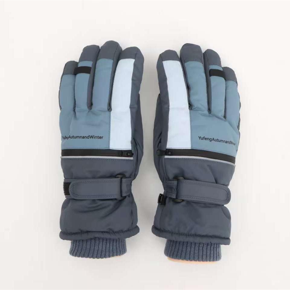 Adult Thermal Gloves: Heat-Storing, Fleece-Lined, Wear-Resistant for Skiing, Motorcycle Riding, Outdoor Activities