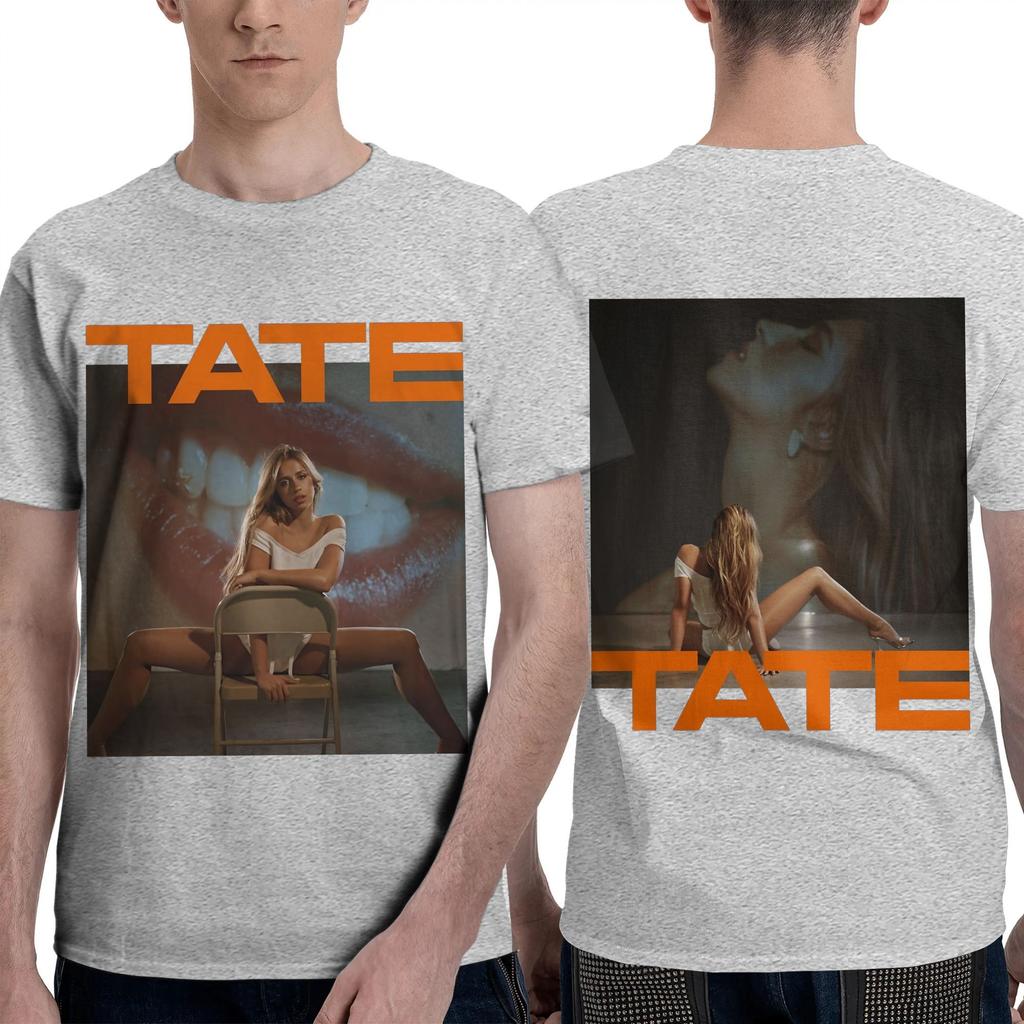 Men Women T-Shirt Tate McRae T-Shirts Fashion Miss Possessive Tour 2025  Summer Tees Casual Custom Logo 100 Cotton Clothing Gift