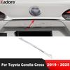 Rear Trunk Lid Cover Trim For Toyota Corolla Cross -  2024 2025 Carbon Fiber Car Tailgate Garnish Strip Accessories