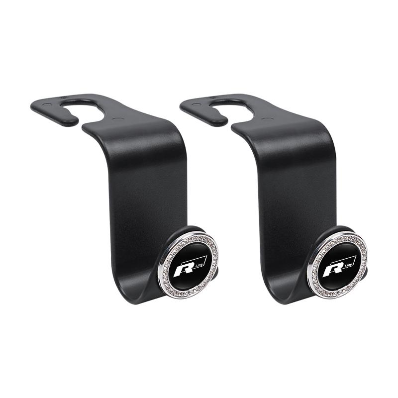 VW GTI GOLF 2026 Hot For VW VOLKSWAGEN 2Pcs Car Interior Portable Seat Back Hooks For Volkswagen Tiguan T-ROC R Scirocco GTI Mag