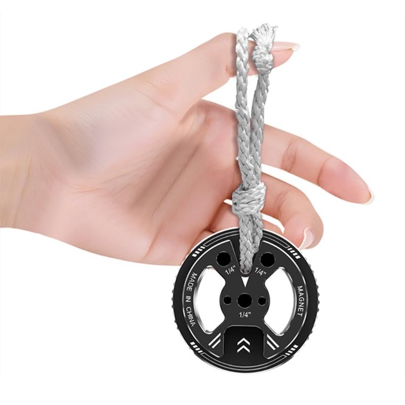 Magnetic Phone Mount Holder Bracket With 1/4 Screw For Tripod Camera Mount Live Streaming Video Recording Aluminum Alloy