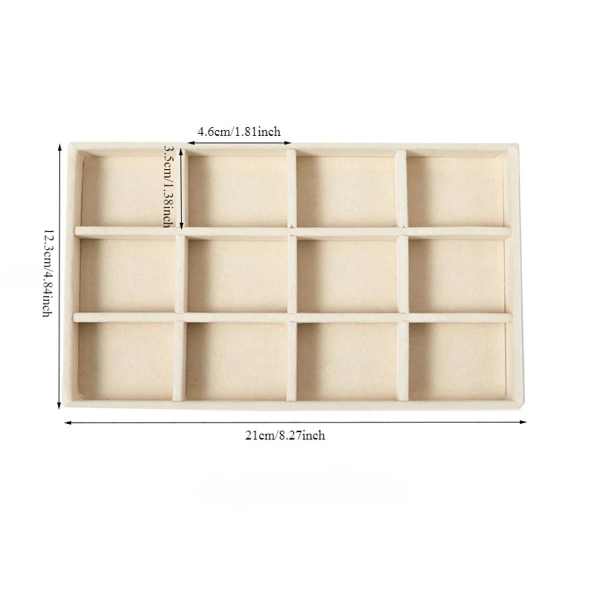 

1 шт., несколько стилей, бархатный поднос для ювелирных изделий, ожерелье, браслет, серьги, кольца, броши, ящик для хранения, органайзеры для ювелирных изделий