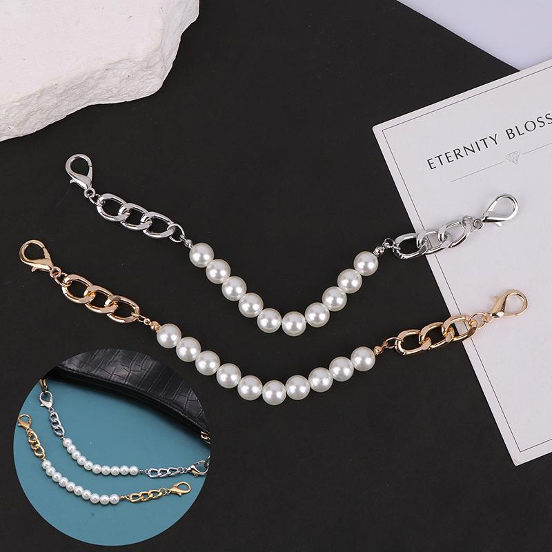 

Винтажная сумка с искусственным жемчугом, цепочка на плечо, удлинитель цепи, женская сумка, украшение, цепочка, сменные ручки