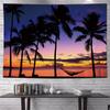 VIKAMA Coconut Tree Palm Tree Tapestry Dormitory Bedside Camping Wind Decoration Ins Room Sea Beach Wallpaper Home Decoration