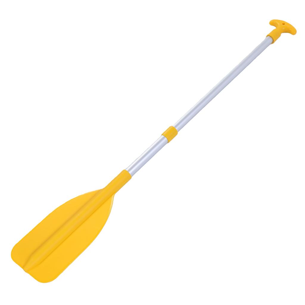 Telescoping Paddle Kids Boat Paddle Lightweight Canoe Oar with Water Spray Function Aluminum Alloy Shaft Yellow