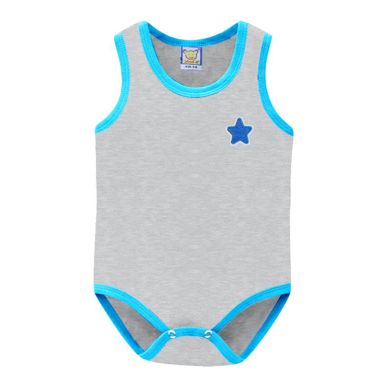 Jungen Kleidung 100% Baumwolle Bodys Baby Sommer Strampler Mädchen Ärmellose Kleidung