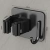 304 Stainless Steel Mop Holder Wall Mounted Adhesive Multi-Purpose Hooks Household Storage Organizer Rack Broom Hanger Stick