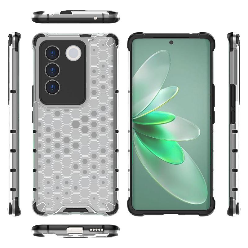Pro pouzdro Vivo V27 Pro Kryt Vivo V27E V23 V25 V27 Pro Armor PC Nárazuvzdorný Měkký Silikonový Ochranný Kryt Zadní Strany Telefonu Vivo V27 Pro