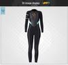 Women's 3MM Super Stretch Long Sleeve Wetsuit for Snorkeling, Surfing, and Diving