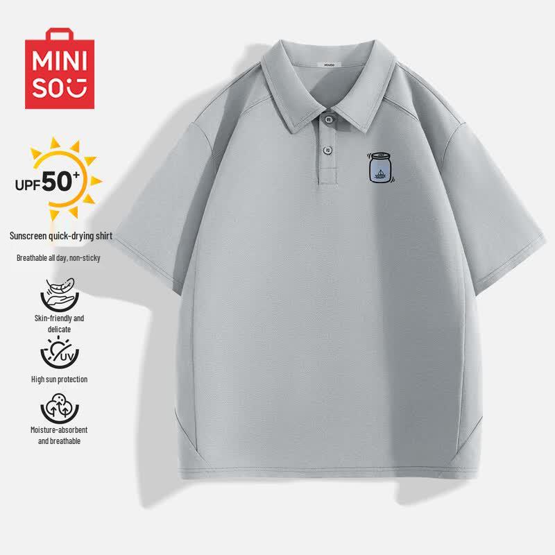 MINISO Men s American Style Polo Shirt 2XL