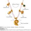 Seaside vacation wind shell starfish imitation pearl bracelet necklace niche design high-end suit women