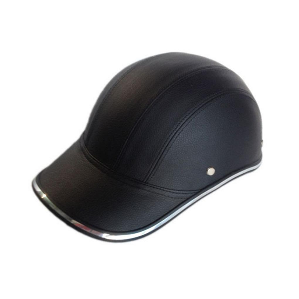 

Women Men Baseball Hat Traveling Hiking Adults Scooter Leather Padded Cap Motorcycle Face Helmet Male Birthday Gift