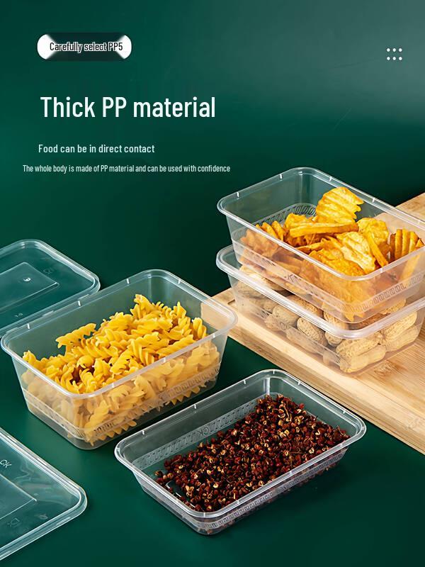 Disposable Round Plastic Food Container with Lid