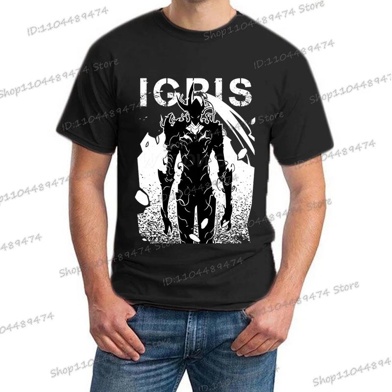 New Summer Men's Anime Solo Leveling Tee Tops Short Sleeve Man T-Shirt Fashion Street Unisex Tees Solo Leveling Tshirt Clothing