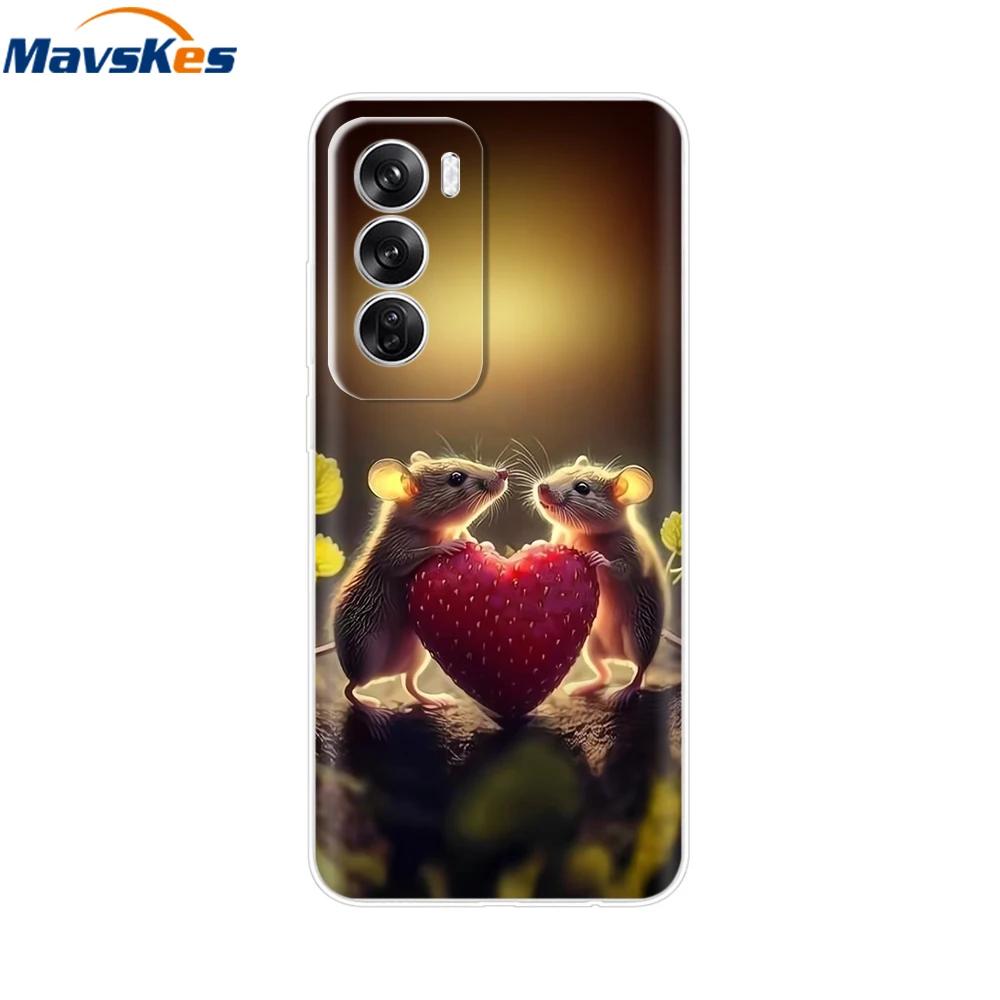 For OPPO Reno 12 5G Case Transparent Cover For OPPO Reno12 Pro 5G Reno12 Luxury Marble Soft Silicone TPU Phone Cases Funda Capas