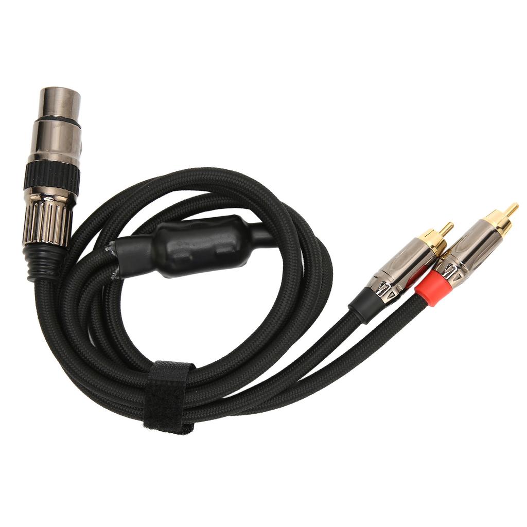 XLR Female to Dual RCA Male Y Splitter Cable Gold Plated Female XLR 3 Pin to Double RCA Male Stereo 