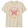 Positive Mind Positive Life Unisexs TShirt Butterfly Art Inspirational Lifestyle