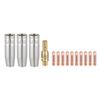 14PCS For MIG Welding Accessories Kit for MAG Torch For 15AK Including Power Nozzles Compatible with AK15 Welding Machines