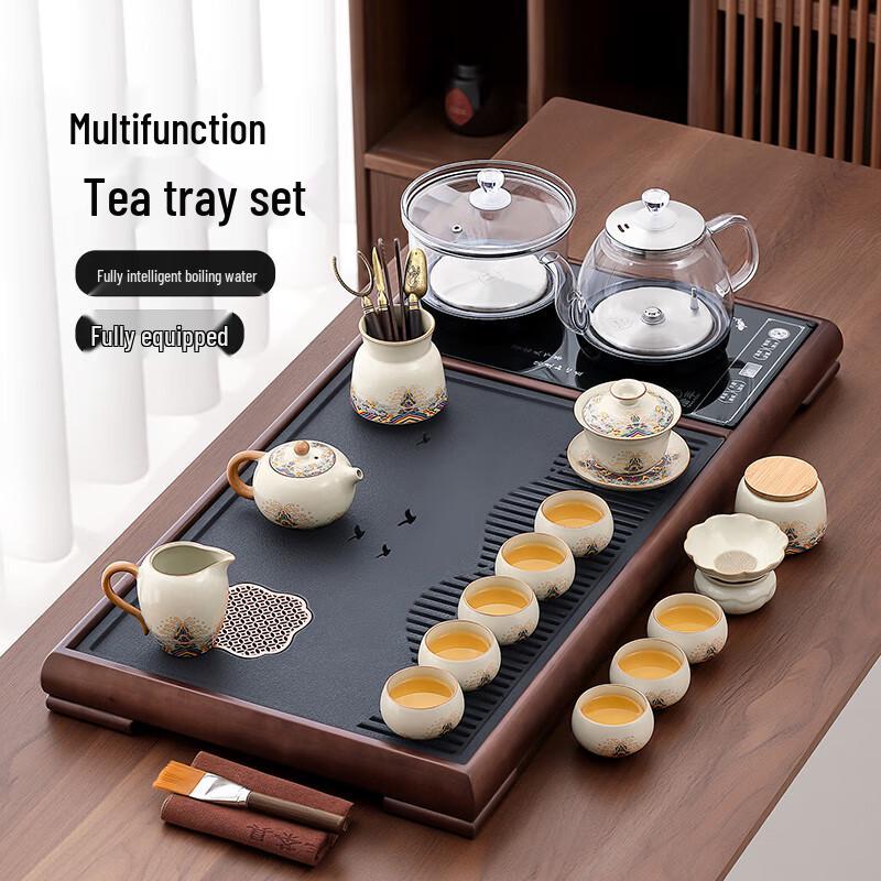Tang Feng High-End Gongfu Tea Set with Integrated Tea Tray