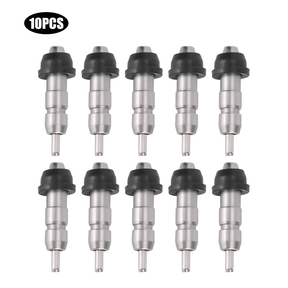Konnwei 10Pcs Stainless Steel Automatic Chicken Feeder Nipple Water Drinker Equipment Livestock Accessory